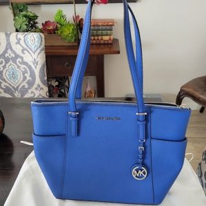 Michael Kors Charlotte Saffiano Bag Blue